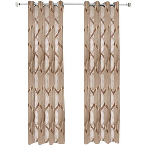 400 Centimetre Brown Modern Luxury Retro Style Curtains For Living Room Bedroom Decor