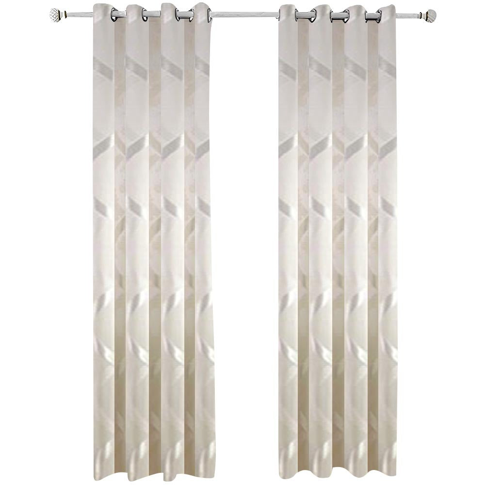 300Cm Plain White Curtains Modern Luxury Retro Style For Garden Decor