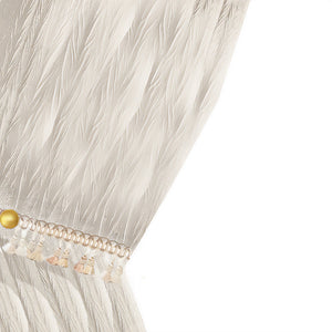 Curtain White 300 Centimetre X 250 Sheer Transparent Line