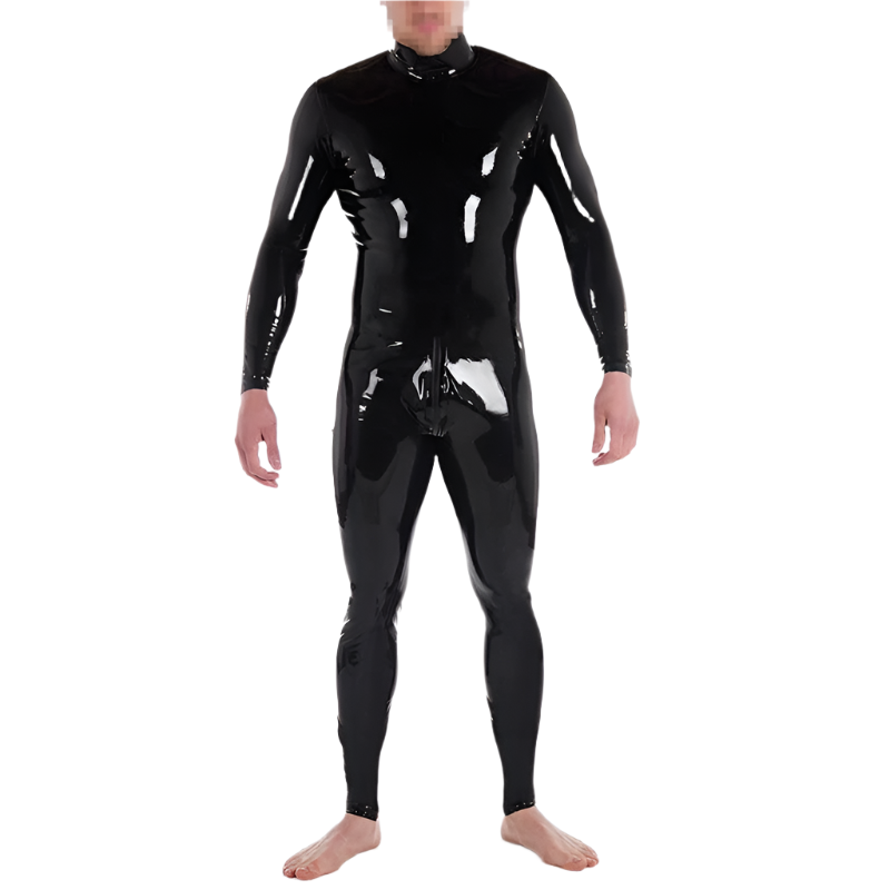 House Of Dasein Custom Latex Catsuit For Men With Crotch Zipper