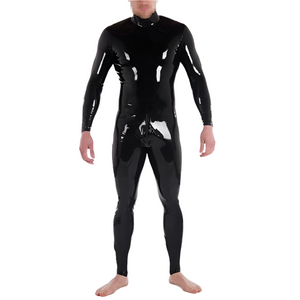 House Of Dasein Custom Latex Catsuit For Men With Crotch Zipper