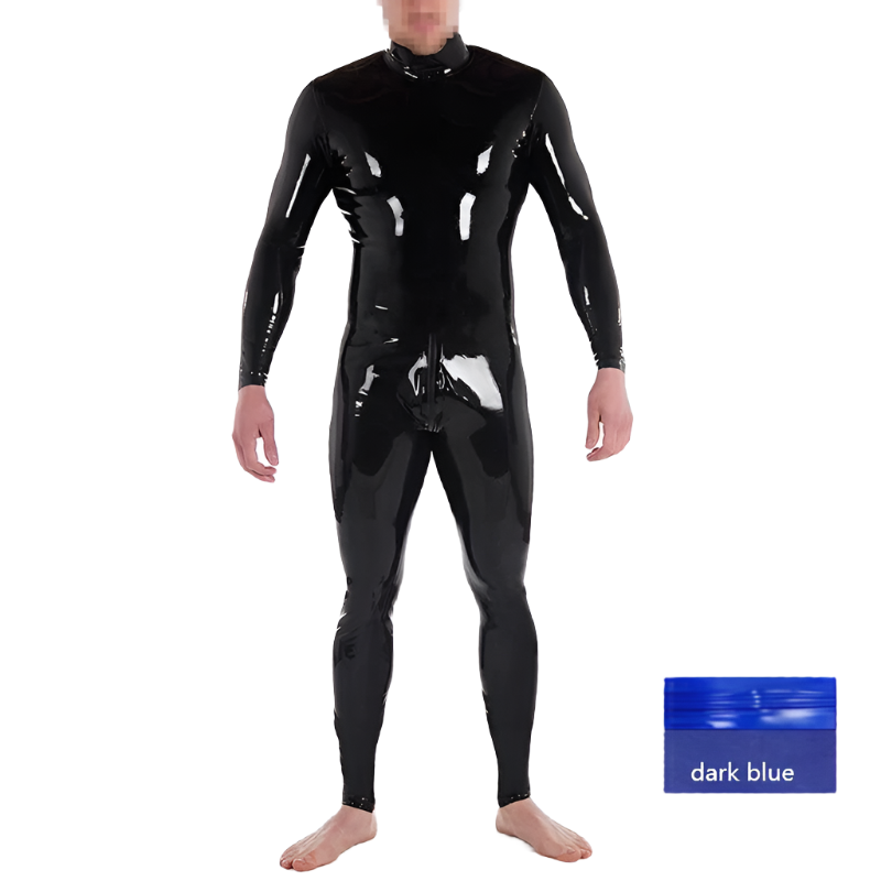 House Of Dasein Custom Latex Catsuit For Men With Crotch Zipper