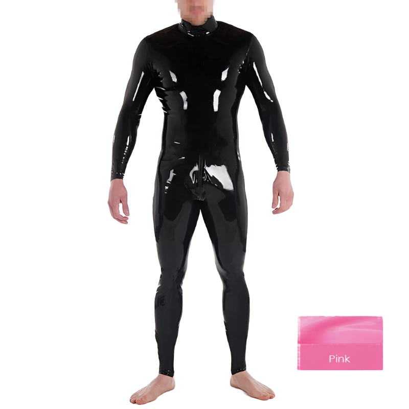 House Of Dasein Custom Latex Catsuit For Men With Crotch Zipper