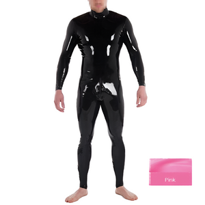 House Of Dasein Custom Latex Catsuit For Men With Crotch Zipper