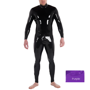 House Of Dasein Custom Latex Catsuit For Men With Crotch Zipper