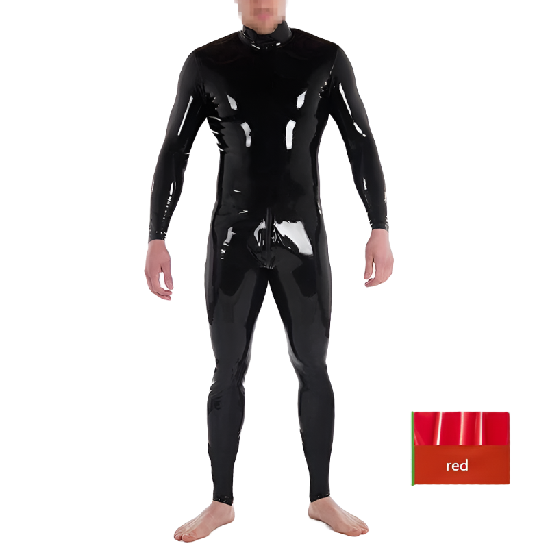 House Of Dasein Custom Latex Catsuit For Men With Crotch Zipper