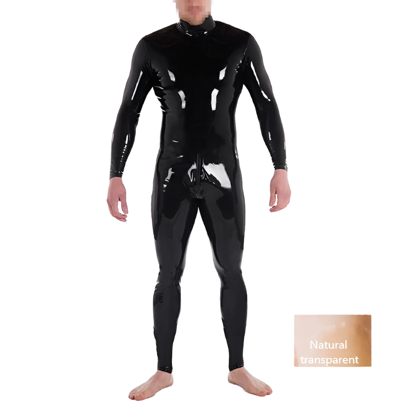 House Of Dasein Custom Latex Catsuit For Men With Crotch Zipper