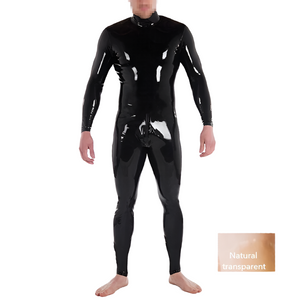 House Of Dasein Custom Latex Catsuit For Men With Crotch Zipper