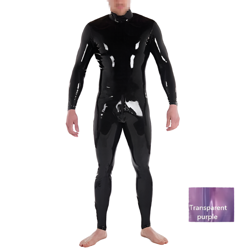 House Of Dasein Custom Latex Catsuit For Men With Crotch Zipper