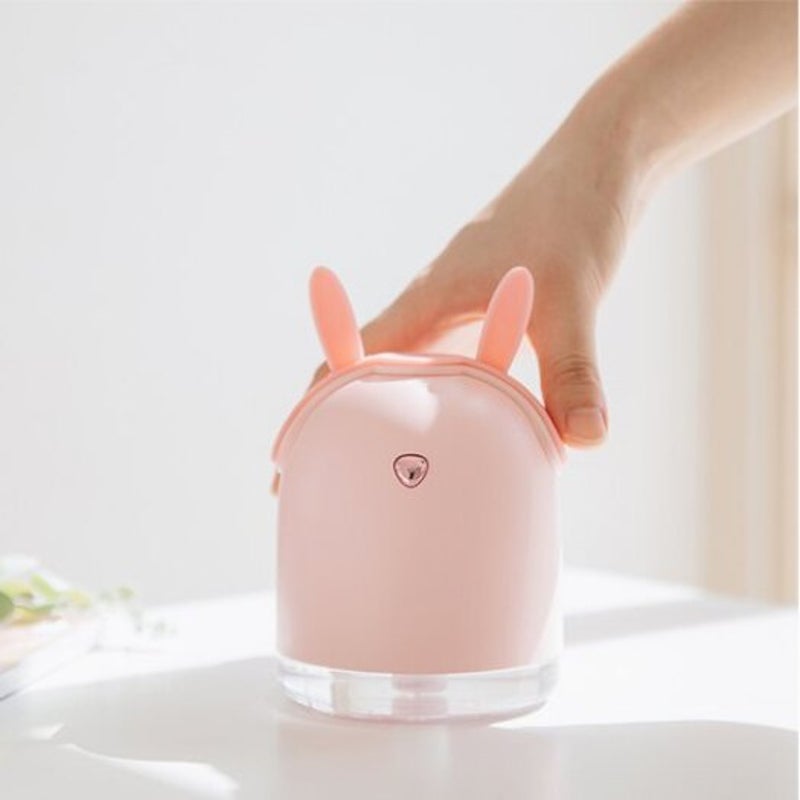 Cute Pet Wireless 2000Mah Rechargeable Portable Usb Color Led Humidifier Flamingo Pink