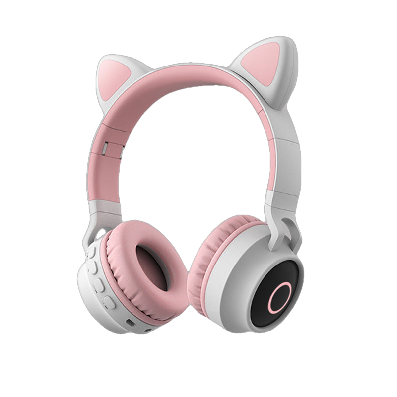 Cute Led Wireless Bluetooth 5.0 Headphones Kids Headset