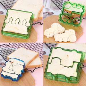 Cute Puzzle Plastic Sandwich Cutters