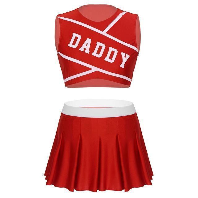 Daddy Cheerleader Crop Top Outfit Ddlg Littles Kawaii Costume