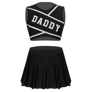 Daddy Cheerleader Crop Top Outfit Ddlg Littles Kawaii Costume