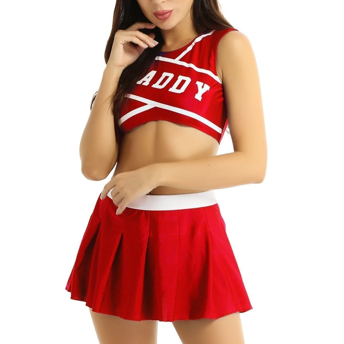 Daddy Cheerleader Crop Top Outfit Ddlg Littles Kawaii Costume