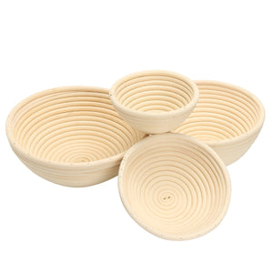 Round Banneton Brotform Rattan Basket Bread Dough Proofing Bowl