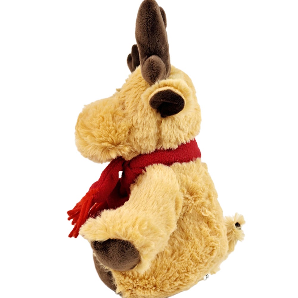 Deer Christmas Red Scarf Elk Stuffed Animal Doll Plush Toys Gnomes Dec