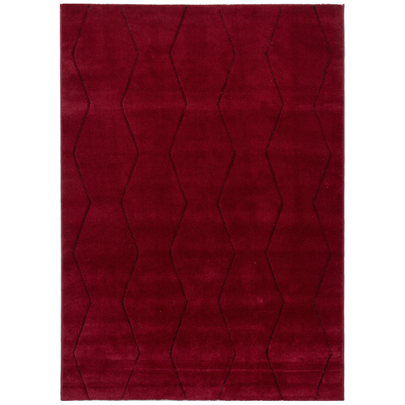 Rug Home Decor - Denver-018159A-Red-Antrasit 50X80