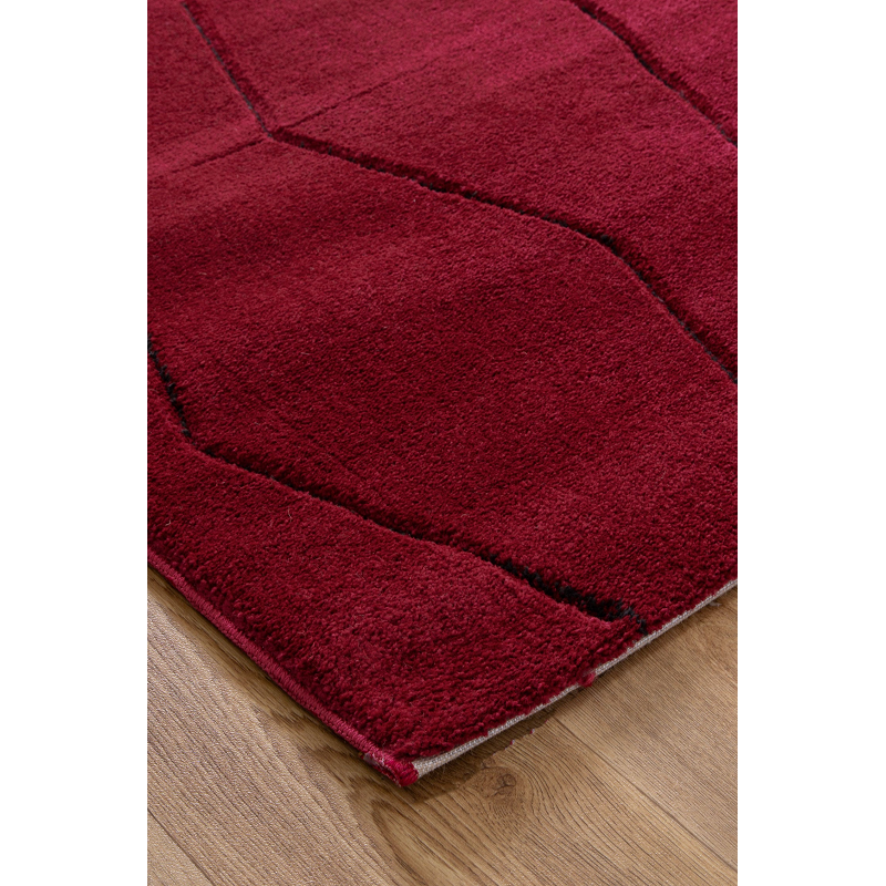 Rug Home Decor - Denver-018159A-Red-Antrasit 50X80