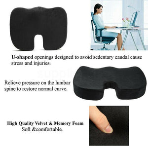 Coccyx Support Orthopaedic Memory Foam Cushion Lumbar Pain Relief