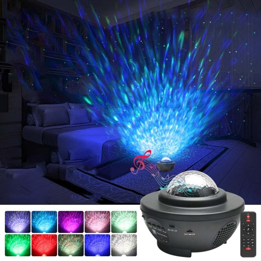 Star Projector Ocean Wave Night Light