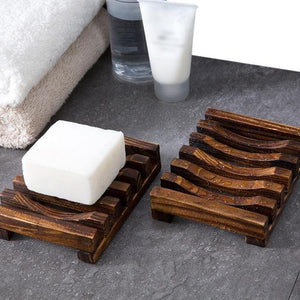 Wooden Soap Dish Country Modern Bathroom Home Decor