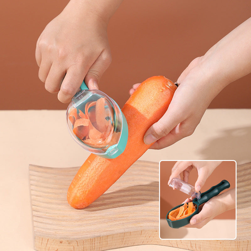 Peeling Knife With Storage Lid For Fruit And Potato Kitchen Gadgets