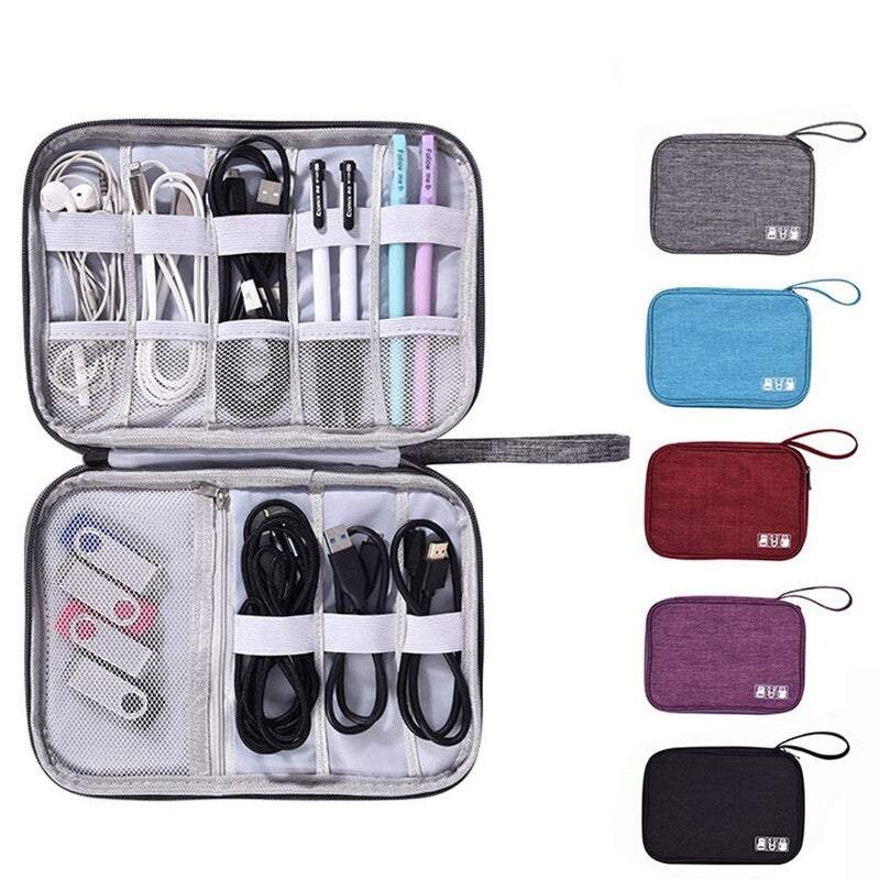 Cable Organisers Digital Storage Bag Usb Data Holder