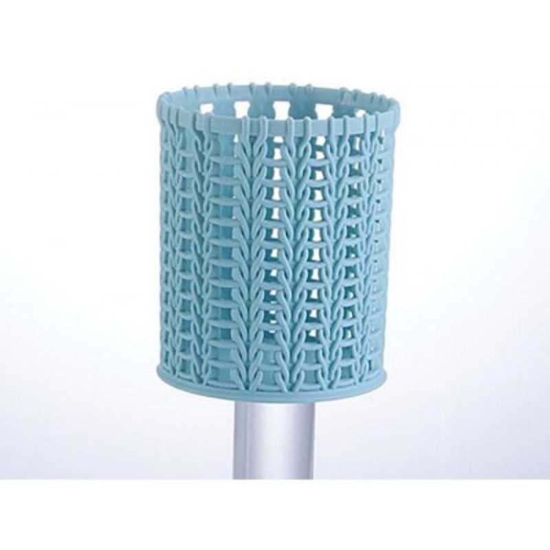 Rattan Plaited Articles Brush Pot Table Top Storage Box Light Blue