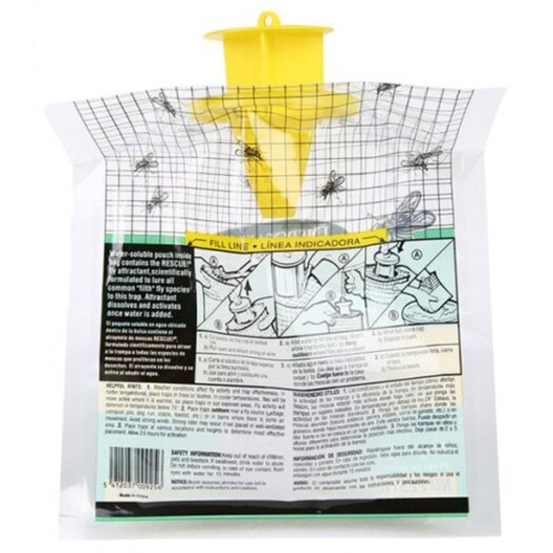 Disposable Hanging Fly Trap Corn Yellow