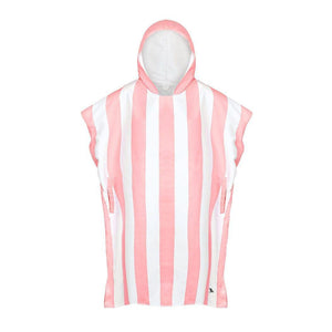 Dock & Bay Adult Poncho Hooded Towel | Cabana Collection Malibu Pink S
