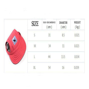Hod Health And Home Dog Puppy Baseball Cap Pet Hat Costume