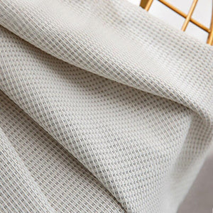 300 Centimetre Beige Modern Waffle Plaid Curtain For Living Room Bedroom Dining Balcony