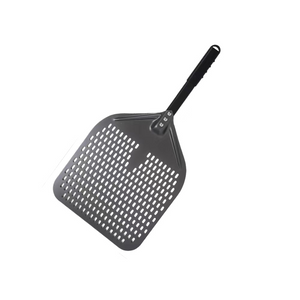 Pizza Shovel 30 Centimetre X 58 Dark Grey Perforated Peel With Metal Handle