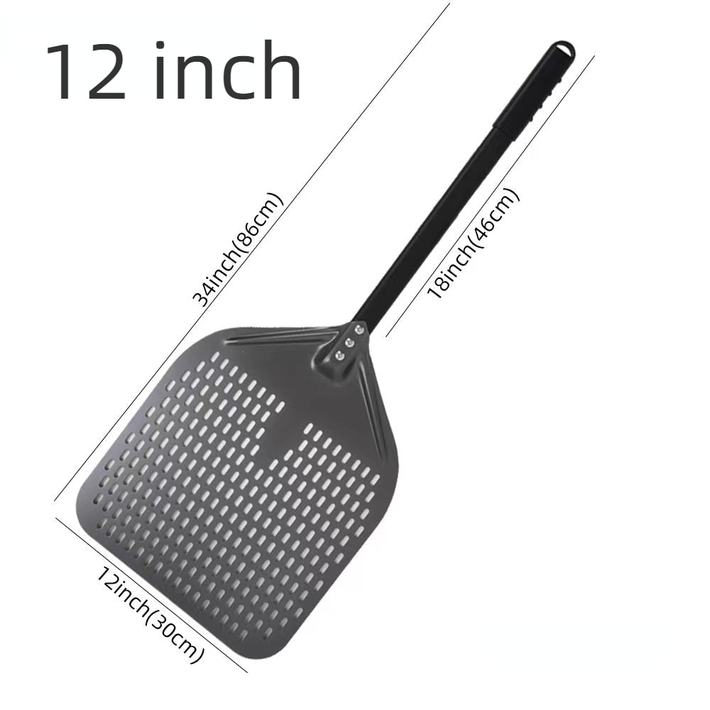 Pizza Shovel 30 Centimetre X 86 Dark Grey Metal Handle Oven Baking Tool