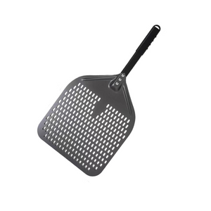 Pizza Shovel 33 Centimetre X 61 Dark Grey Perforated Peel With Metal Handle