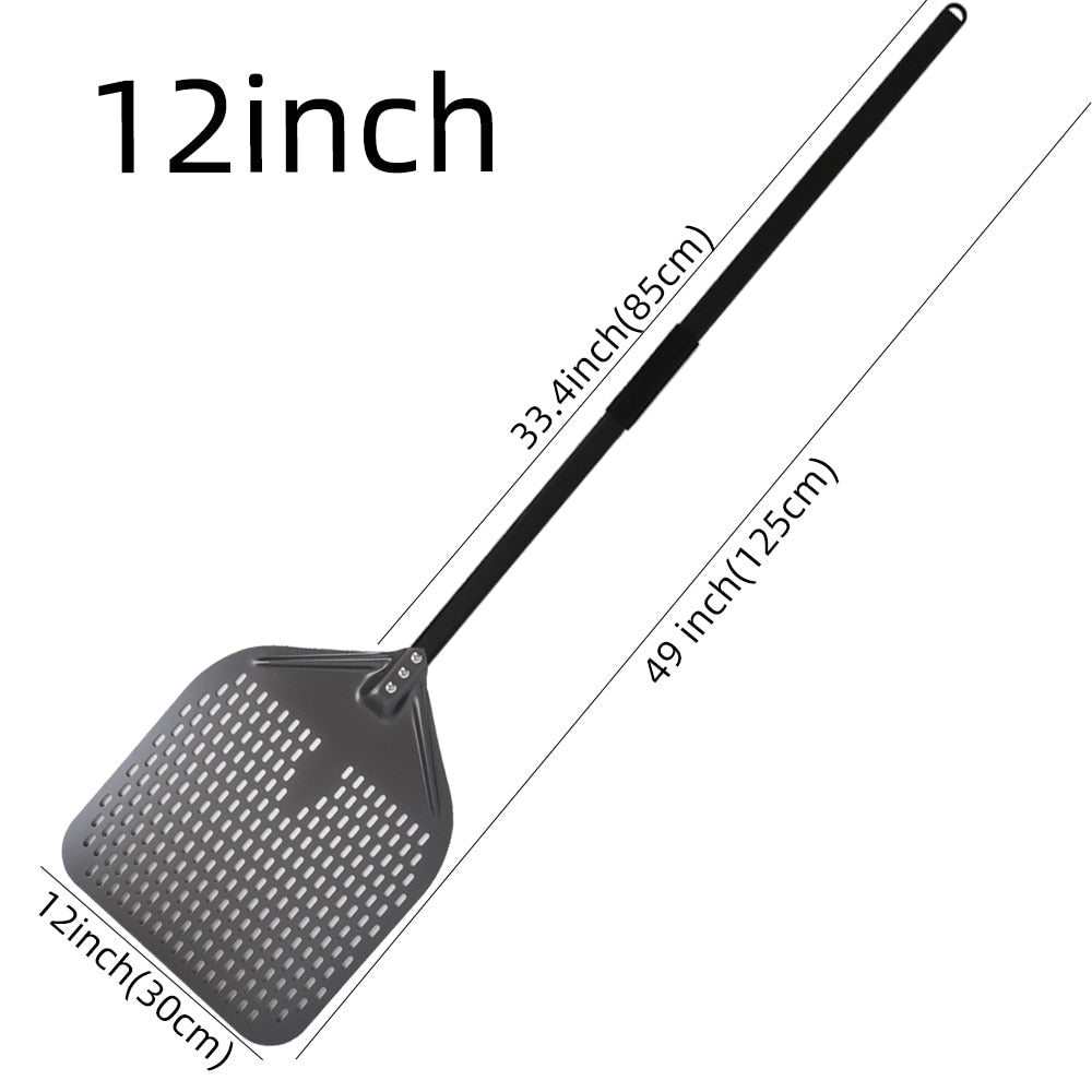 Pizza Shovel 30 Centimetre X 125 Dark Grey Metal Handle Baking Tool