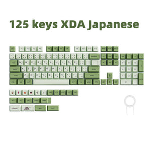 Keycap Keyboard Olive Green 124 Matcha Japanese Dye Sublimation Switch Bag Pack