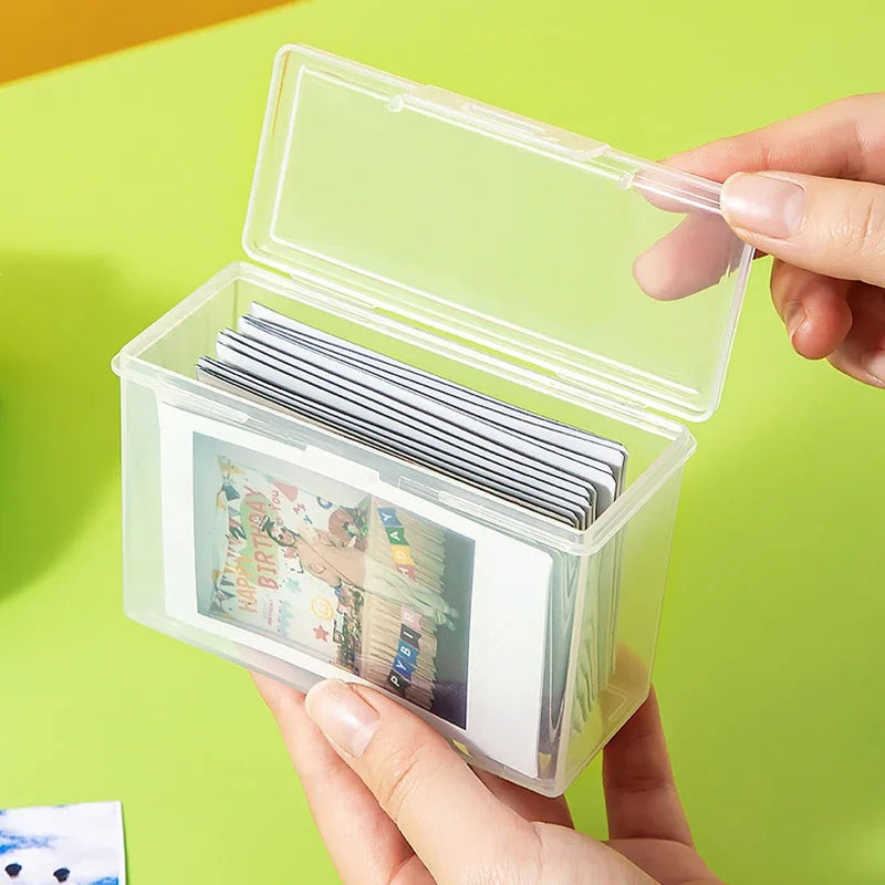 Storage Box 19X11.5X3cm Photocards Collection Organizer For Organisation