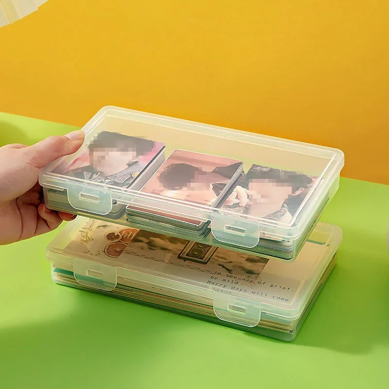Storage Box 19X11.5X3cm Photocards Collection Organizer For Organisation