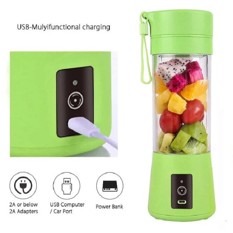 Mini Juicer Rose 380Ml Usb Portable Blender Bottle Squeezer Extractor Machine