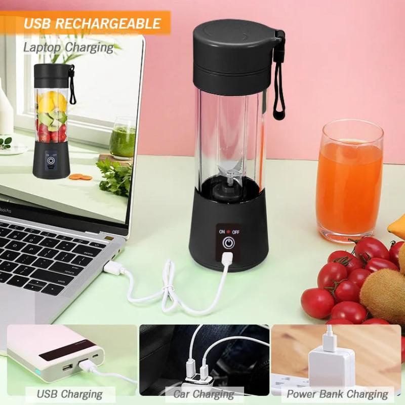 Mini Juicer Rose 380Ml Usb Portable Blender Bottle Squeezer Extractor Machine