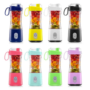 Mini Juicer Green Portable Blender Rechargeable Bottle Shaker 380Ml