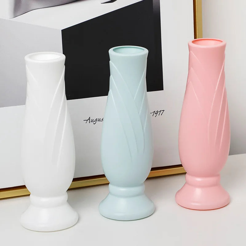 Flower Vase Light Green Small Nordic Style Pot Garden Decor Vases