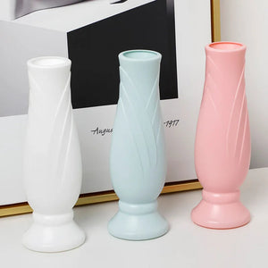 Flower Vase Light Green Small Nordic Style Pot Garden Decor Vases