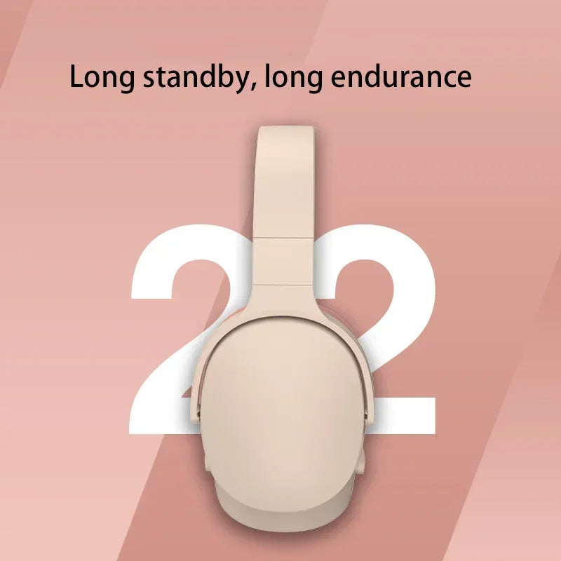 Headphone Pink Bluetooth P2961 9D Stereo Music Hifi Bass P9 Headset Mobile Accessories