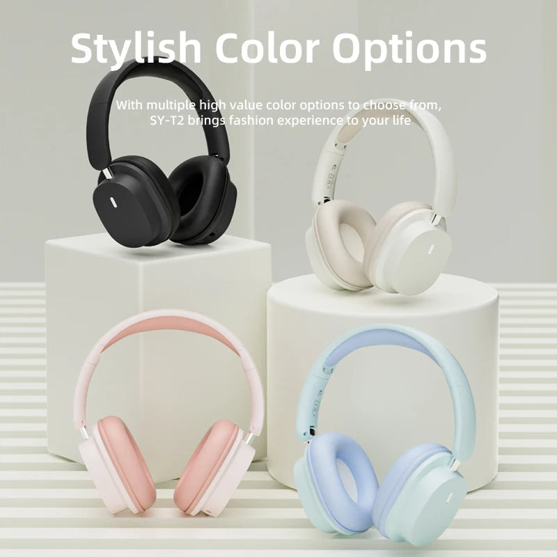 Headphone Blue Bluetooth Sy T2 Noise Reduction Wireless Microphone Headset