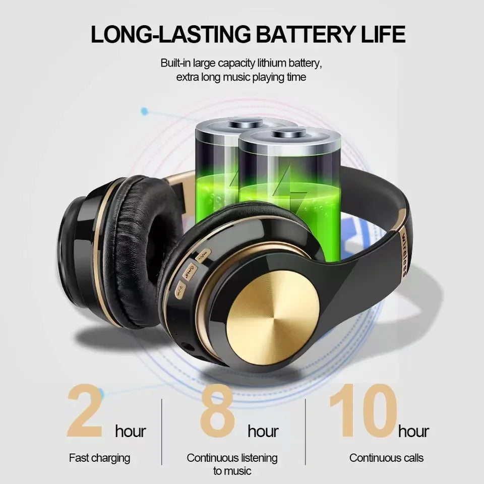 Headphone Grey T5 Bluetooth Wireless Noise Canceling Microphone Headsets