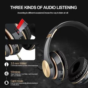 Headphone Grey T5 Bluetooth Wireless Noise Canceling Microphone Headsets