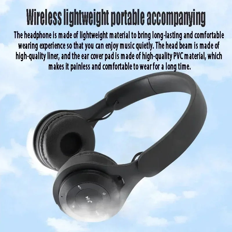 Headphone Yellow Y08 Bluetooth Wireless Headset Over Ear For Mobile Accessories